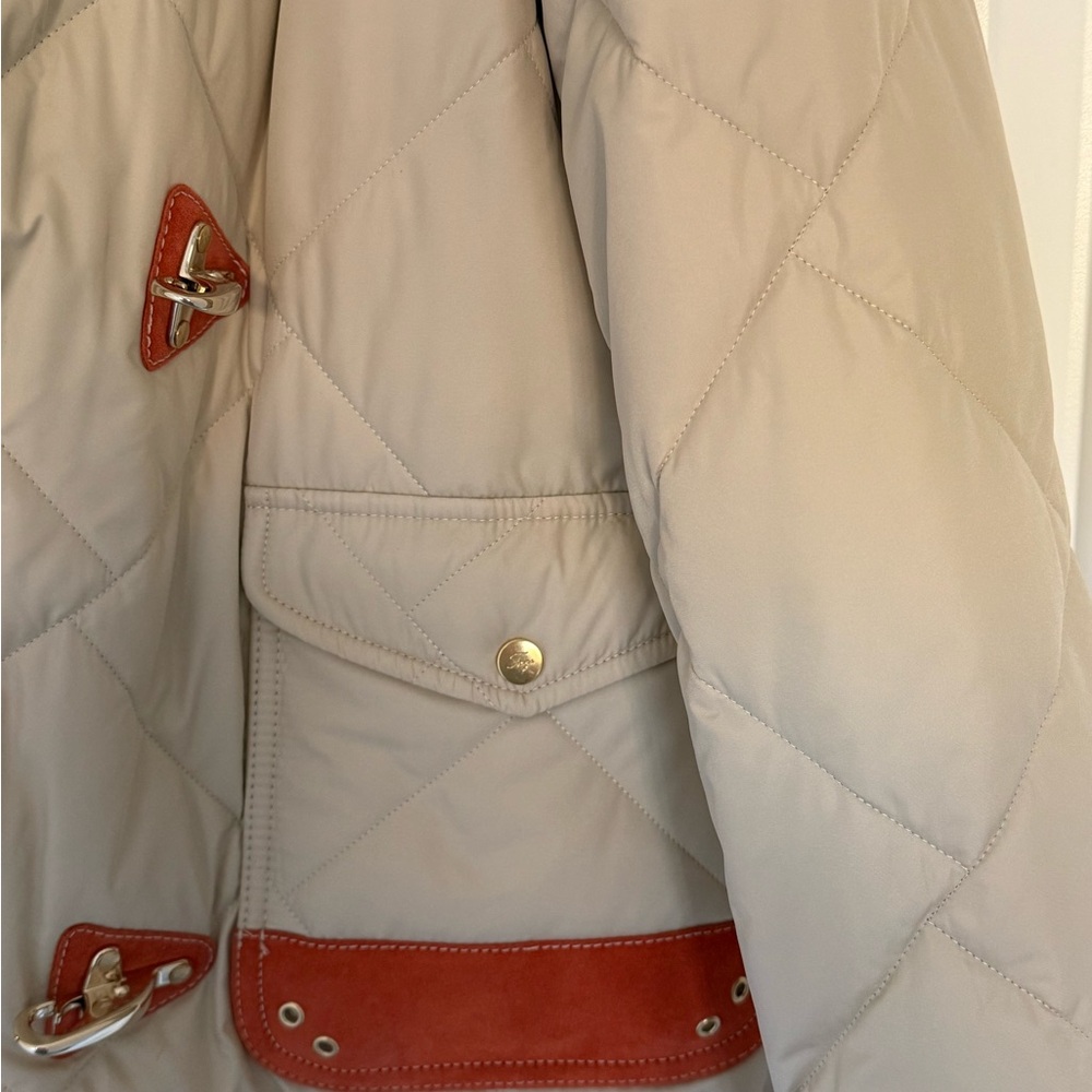 Fay Beige and Brown Quilted Jacket - Picture 4 of 5